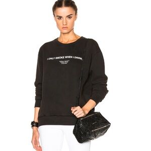 Authentic OFF-WHITE I Only Smoke When I Drink Sweater